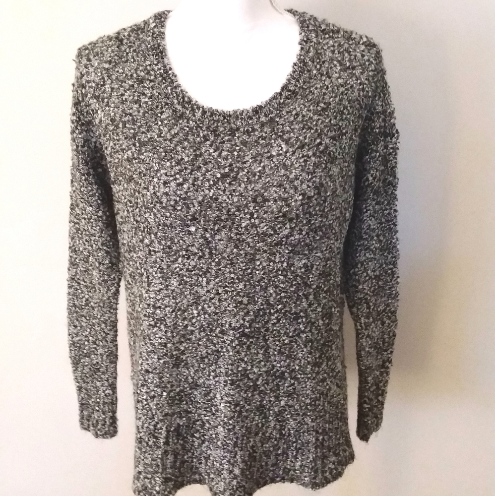 American Eagle Outfitters Black Marl Sweater